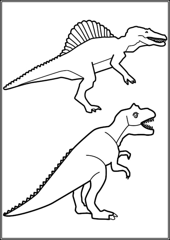 Kolorowanki Spinozaur Do Druku Za Darmo W Pdf