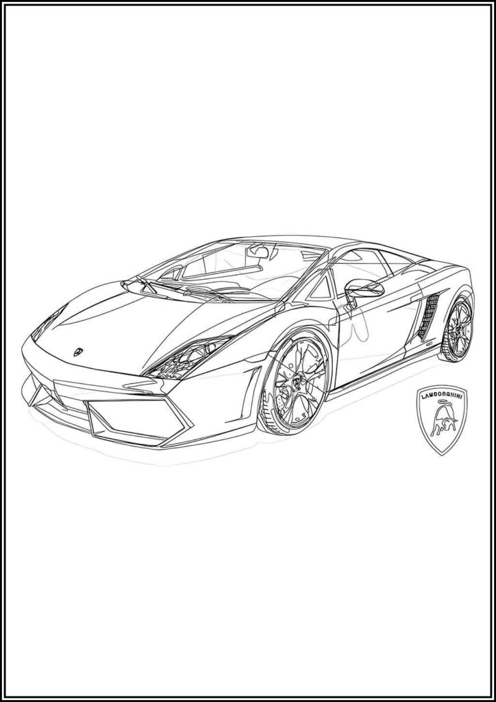 Kolorowanki Lamborghini Do Druku Za Darmo W Pdf