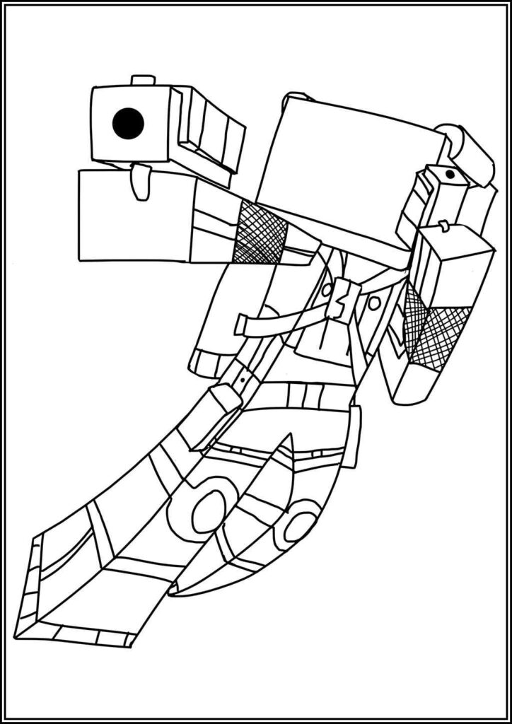 Kolorowanki Minecraft Do Druku Za Darmo W Pdf