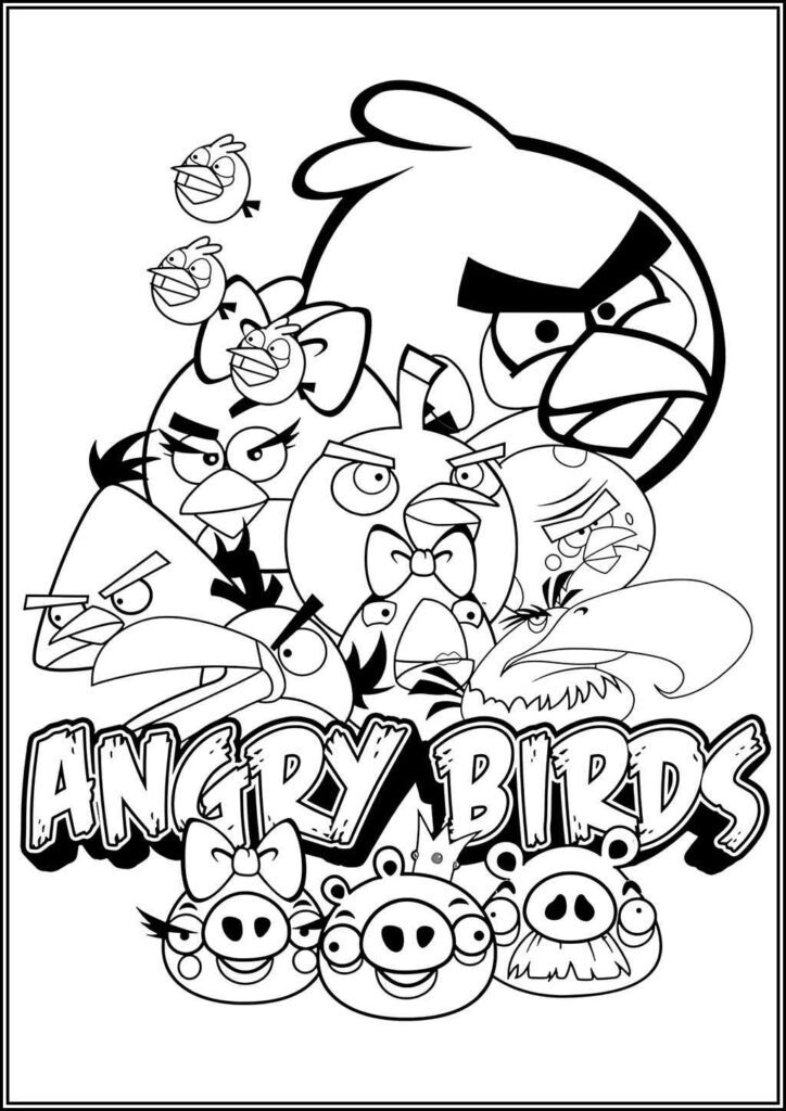 Kolorowanki Angry Birds Do Druku Za Darmo W Pdf