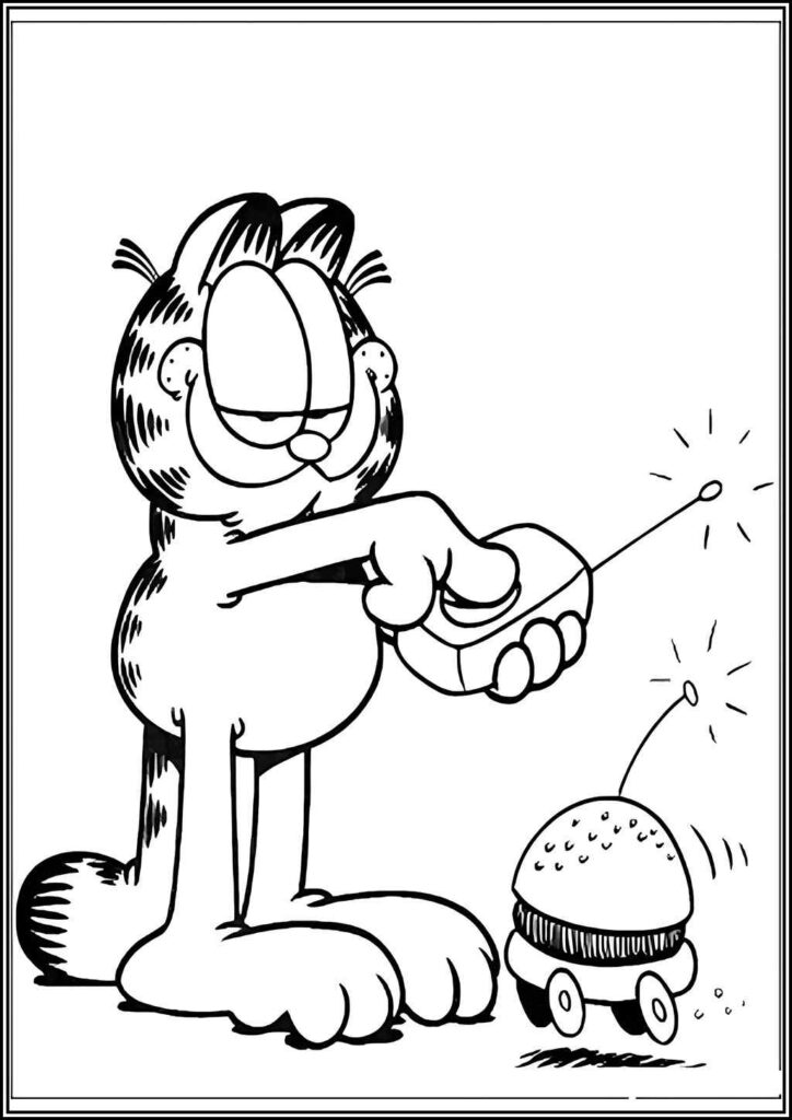 Kolorowanki Garfield Do Druku Za Darmo W Pdf