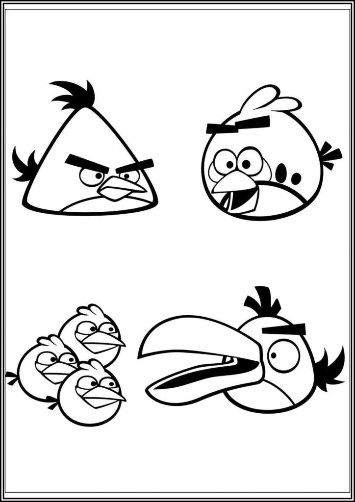 Kolorowanki Angry Birds Do Druku Za Darmo W Pdf