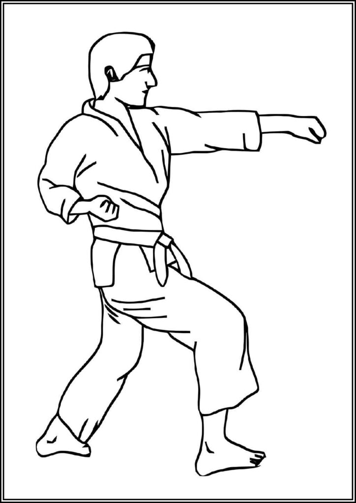 Kolorowanki Karate Do Druku Za Darmo W Pdf