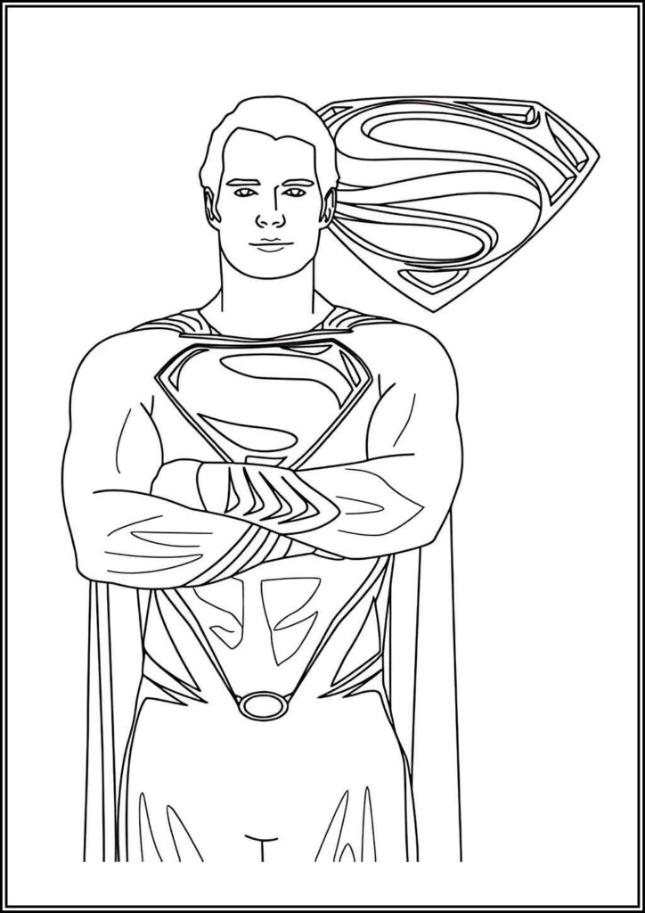 Kolorowanki Superman Do Druku Za Darmo W Pdf