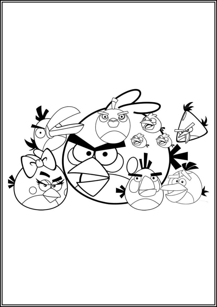 Kolorowanki Angry Birds Do Druku Za Darmo W Pdf