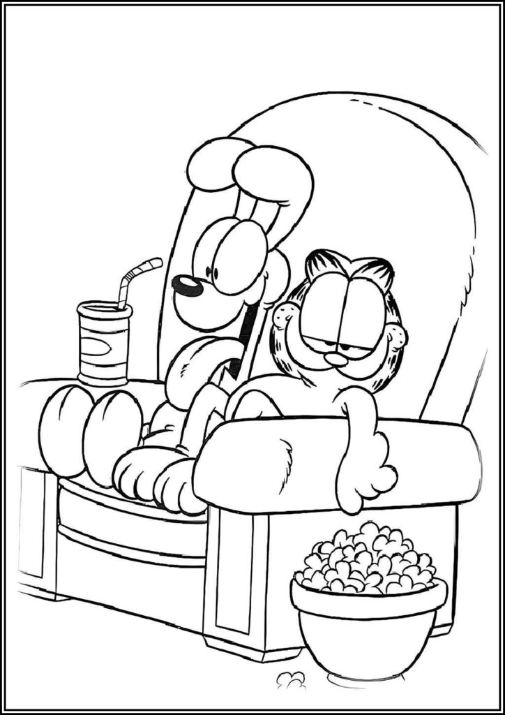 Kolorowanki Garfield Do Druku Za Darmo W Pdf