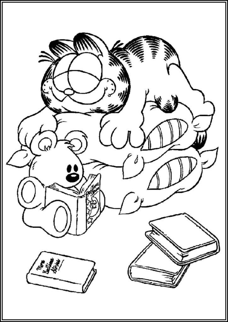 Kolorowanki Garfield Do Druku Za Darmo W Pdf