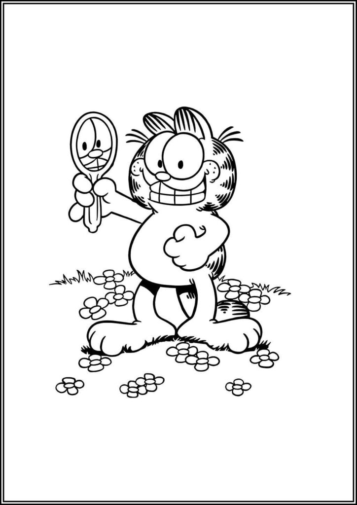 Kolorowanki Garfield Do Druku Za Darmo W Pdf