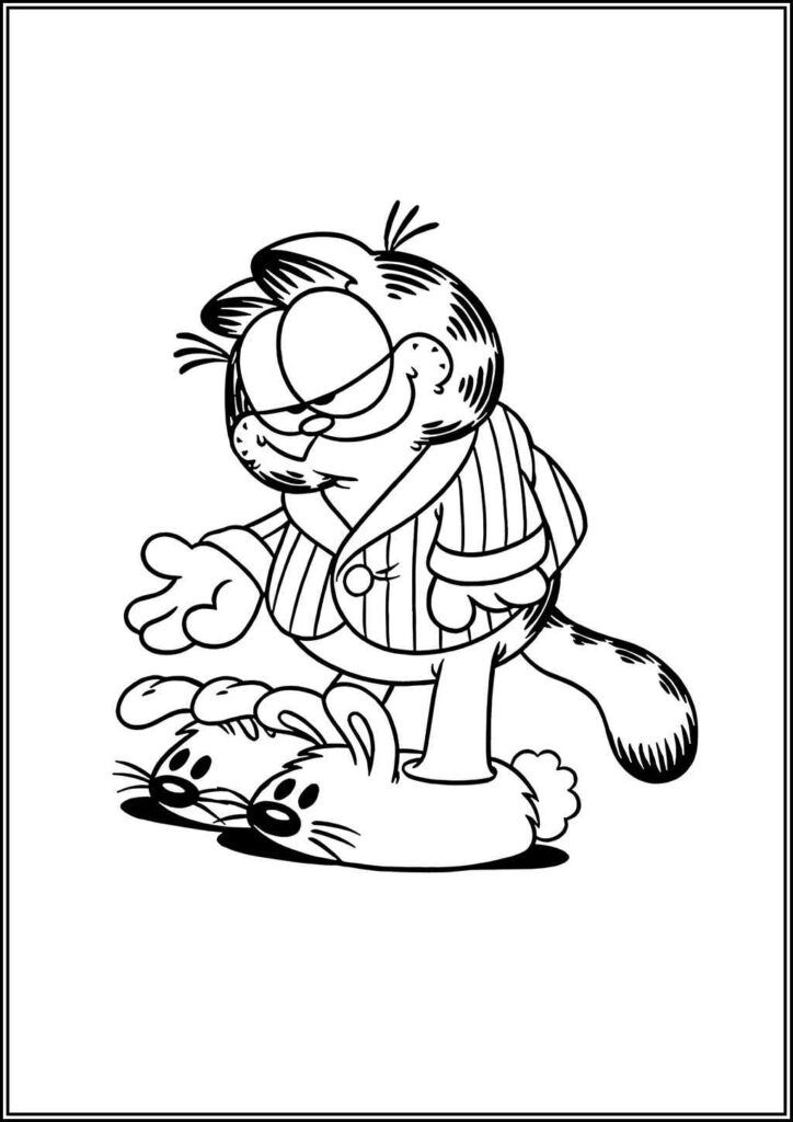 Kolorowanki Garfield Do Druku Za Darmo W Pdf