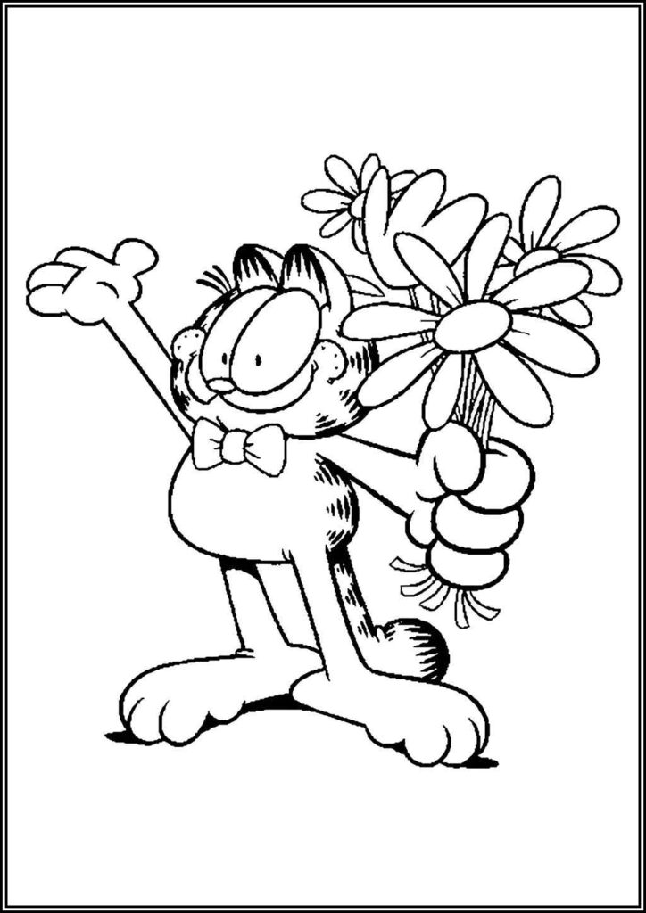 Kolorowanki Garfield Do Druku Za Darmo W Pdf