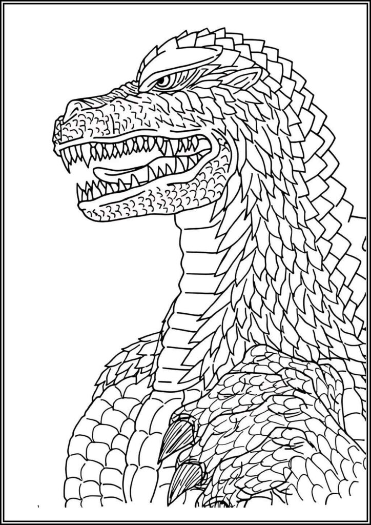 Kolorowanki Godzilla Do Druku Za Darmo W Pdf