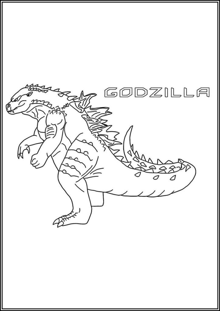 Kolorowanki Godzilla Do Druku Za Darmo W Pdf