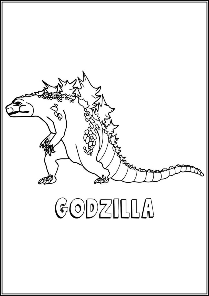 Kolorowanki Godzilla Do Druku Za Darmo W Pdf