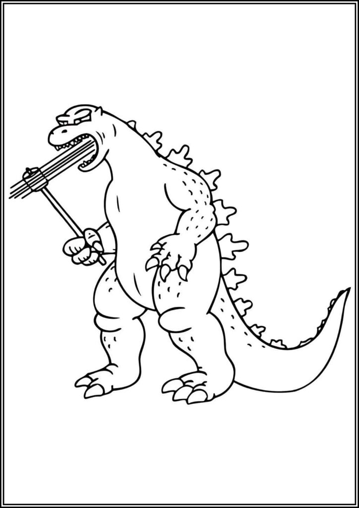 Kolorowanki Godzilla Do Druku Za Darmo W Pdf