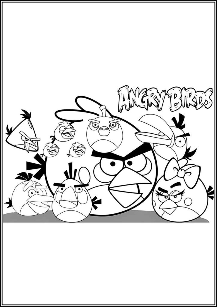 Kolorowanki Angry Birds Do Druku Za Darmo W Pdf