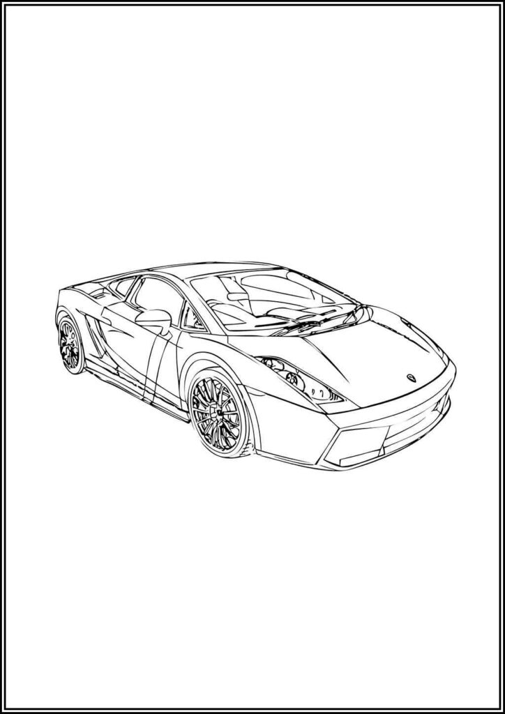 Kolorowanki Lamborghini Do Druku Za Darmo W Pdf