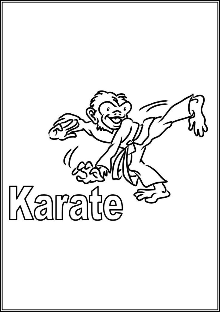 Kolorowanki Karate Do Druku Za Darmo W Pdf