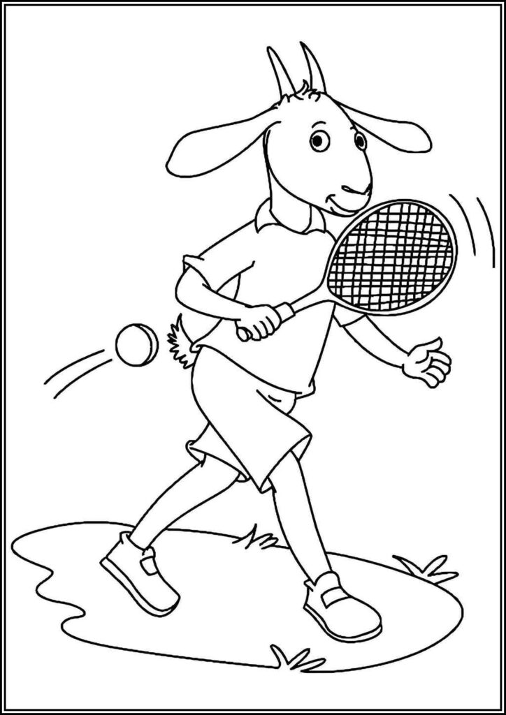 Kolorowanki Tennis Do Druku Za Darmo W Pdf