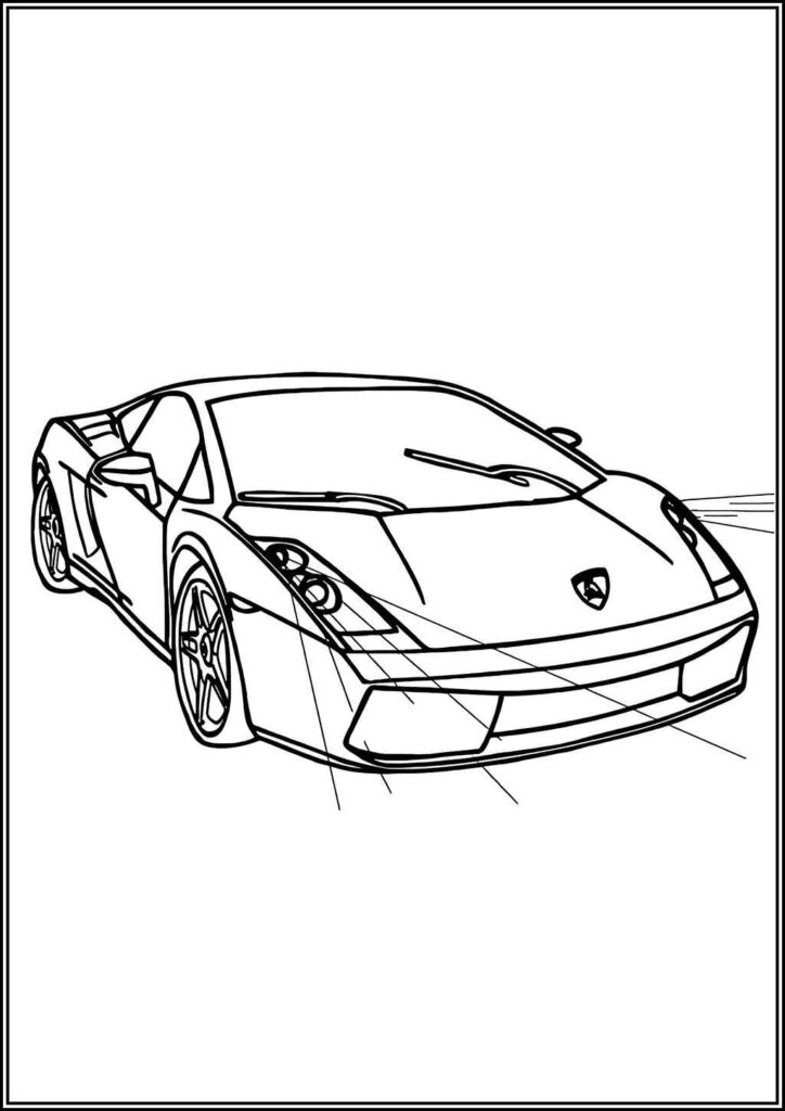 Kolorowanki Lamborghini Do Druku Za Darmo W Pdf