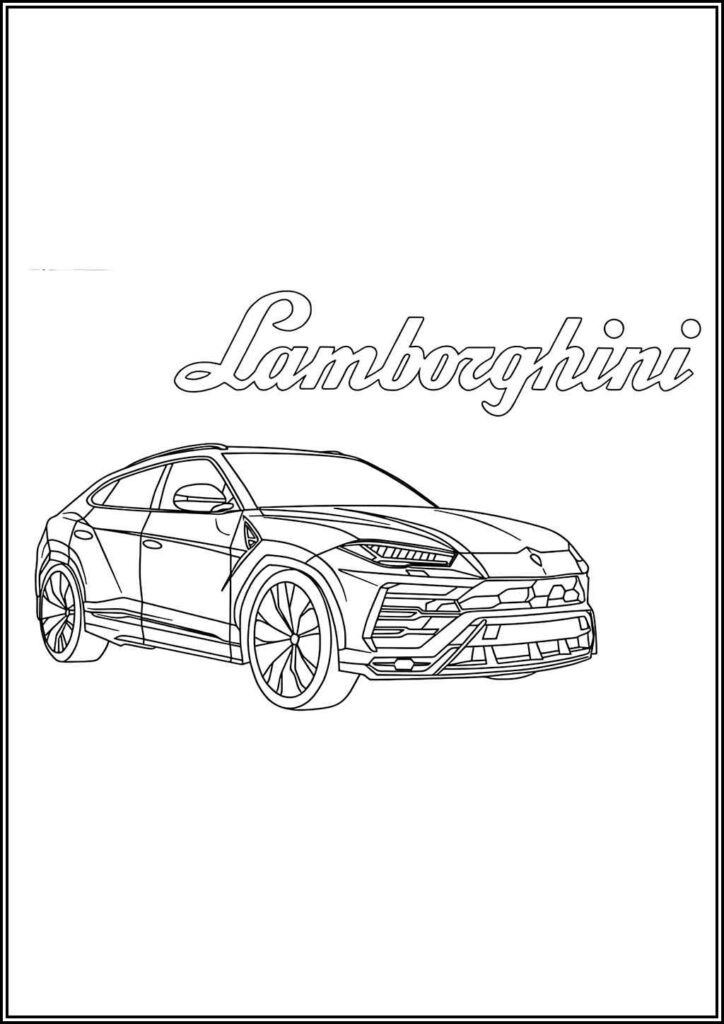 Kolorowanki Lamborghini Do Druku Za Darmo W Pdf