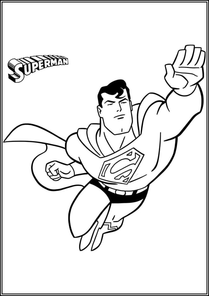 Kolorowanki Superman Do Druku Za Darmo W Pdf