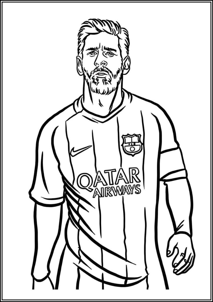 Kolorowanki Leo Messi Do Druku Za Darmo W Pdf