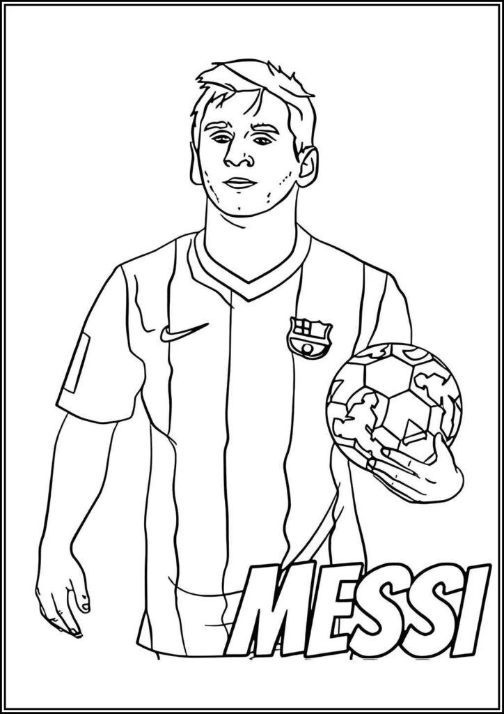 Kolorowanki Leo Messi Do Druku Za Darmo W Pdf