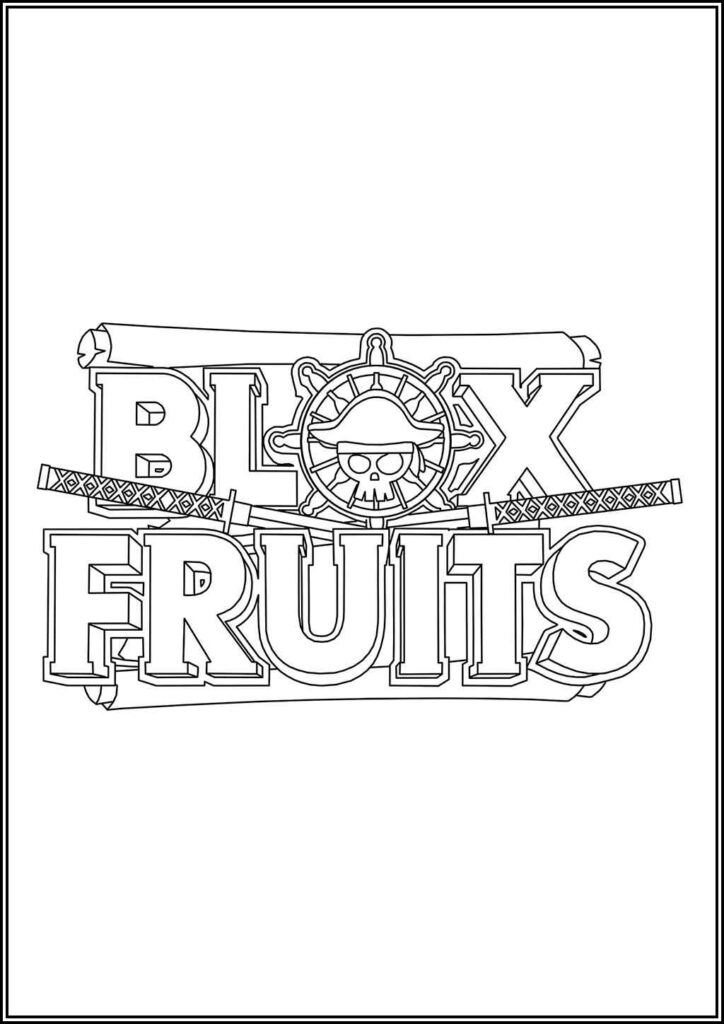 Kolorowanki Blox Fruits Do Druku Za Darmo W Pdf