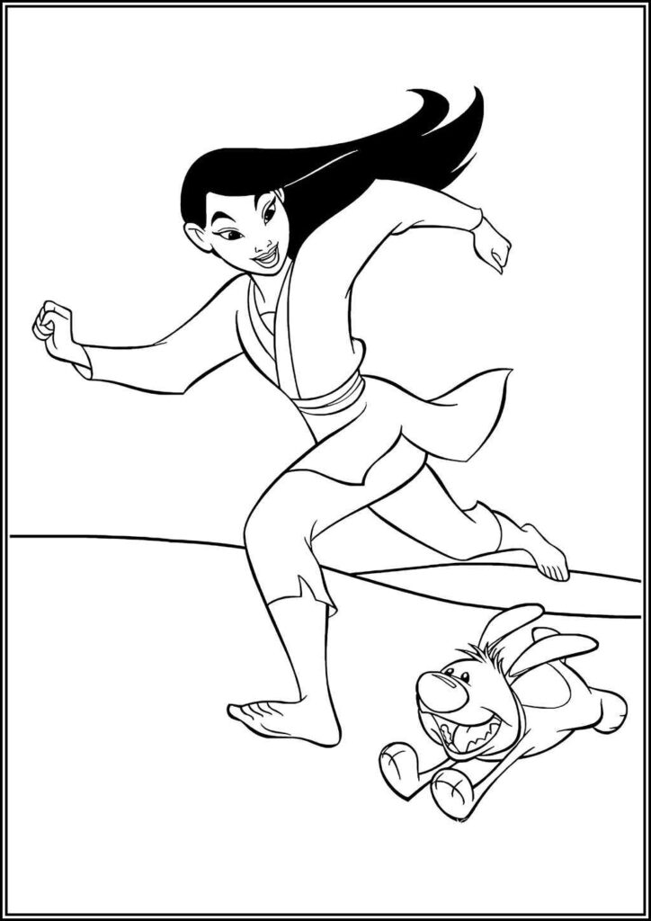 Kolorowanki Mulan Do Druku Za Darmo W Pdf