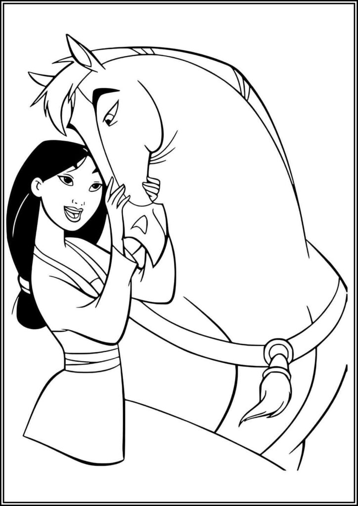 Kolorowanki Mulan Do Druku Za Darmo W Pdf