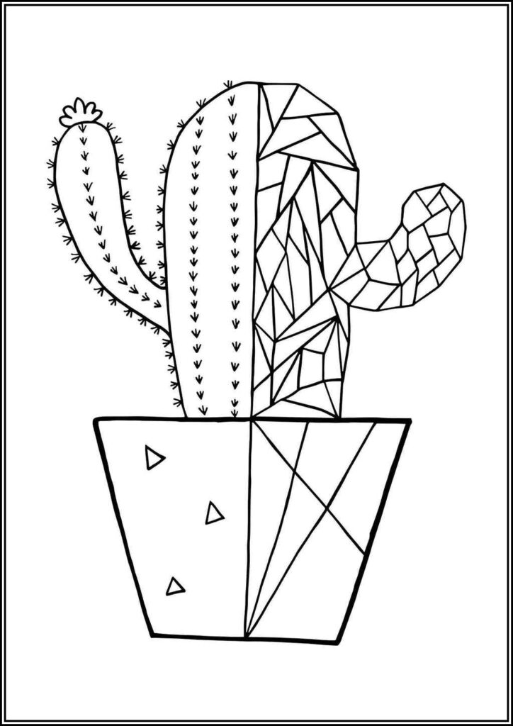 Kolorowanki Kaktus Do Druku Za Darmo W Pdf