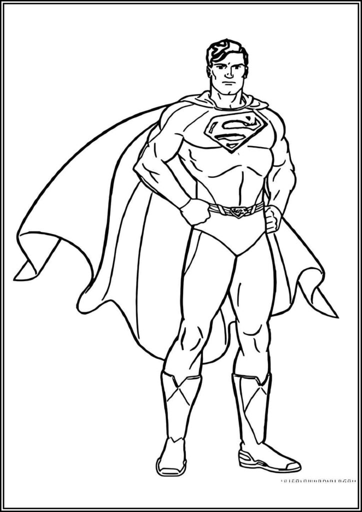 Kolorowanki Superman Do Druku Za Darmo W Pdf