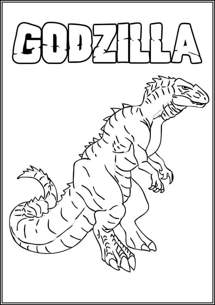 Kolorowanki Godzilla Do Druku Za Darmo W Pdf