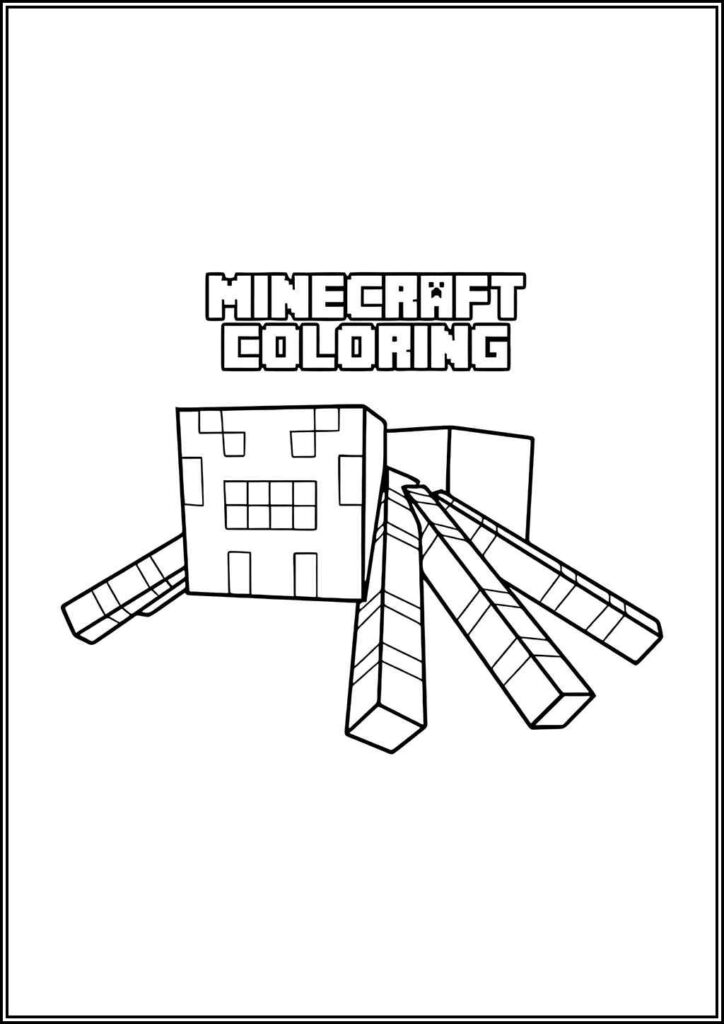 Kolorowanki Minecraft Do Druku Za Darmo W Pdf