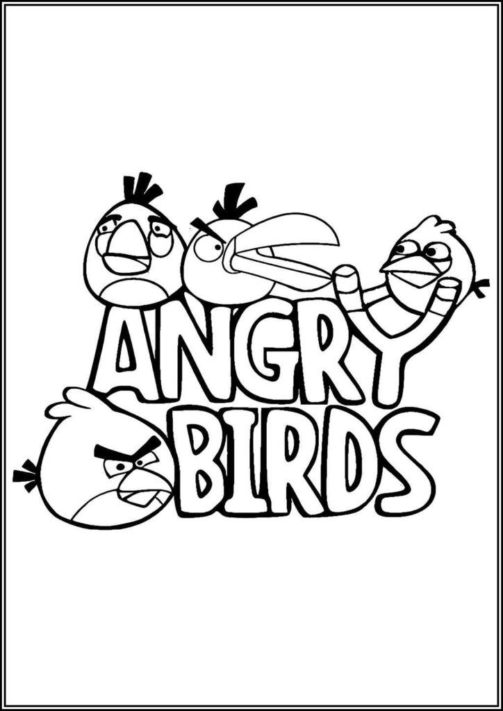 Kolorowanki Angry Birds Do Druku Za Darmo W Pdf