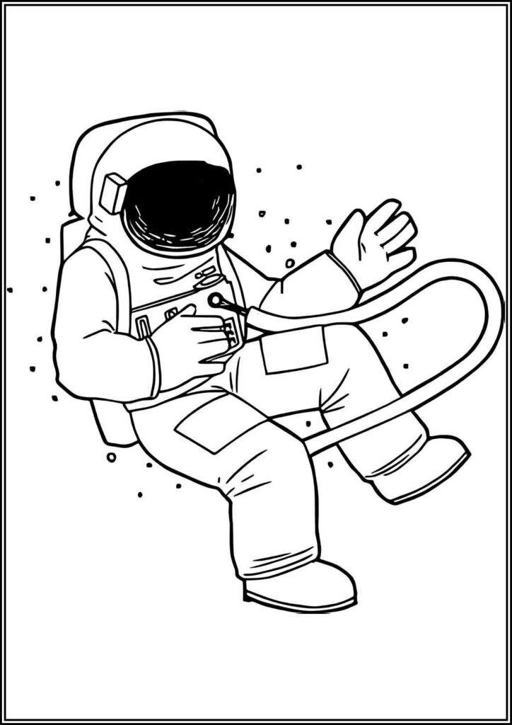 Kolorowanki Astronauta Do Druku Za Darmo W Pdf