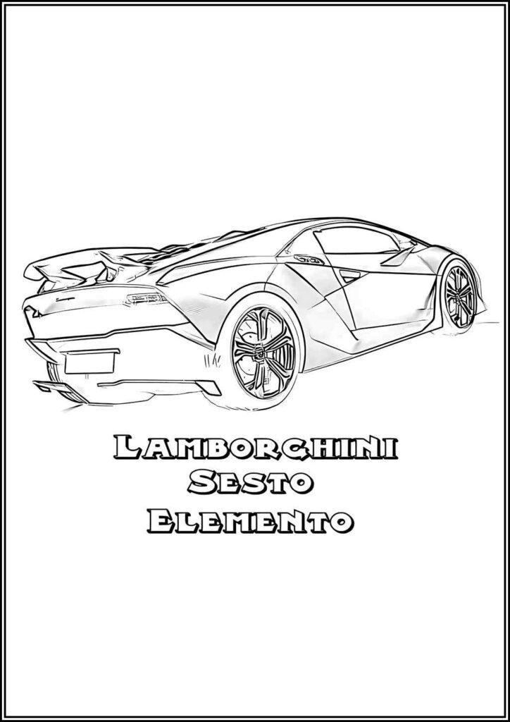 Kolorowanki Lamborghini Do Druku Za Darmo W Pdf