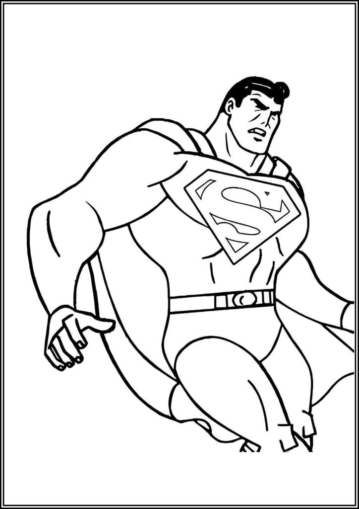 Kolorowanki Superman Do Druku Za Darmo W Pdf