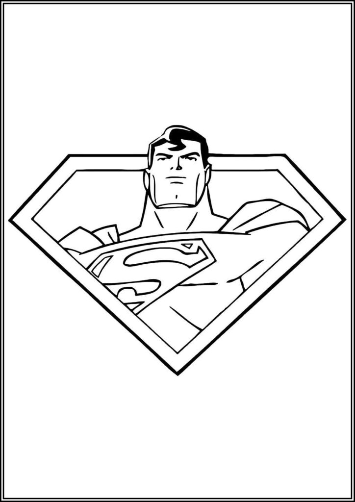 Kolorowanki Superman Do Druku Za Darmo W Pdf