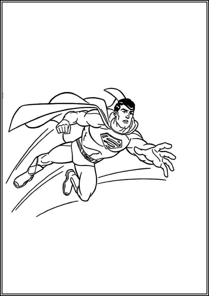 Kolorowanki Superman Do Druku Za Darmo W Pdf