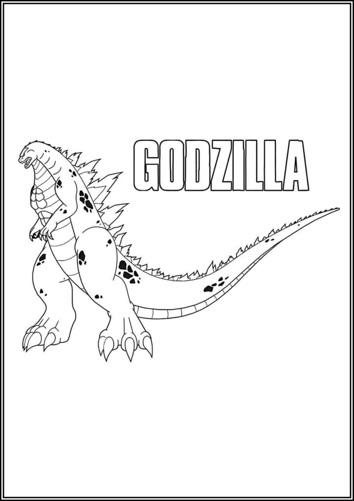 Kolorowanki Godzilla Do Druku Za Darmo W Pdf