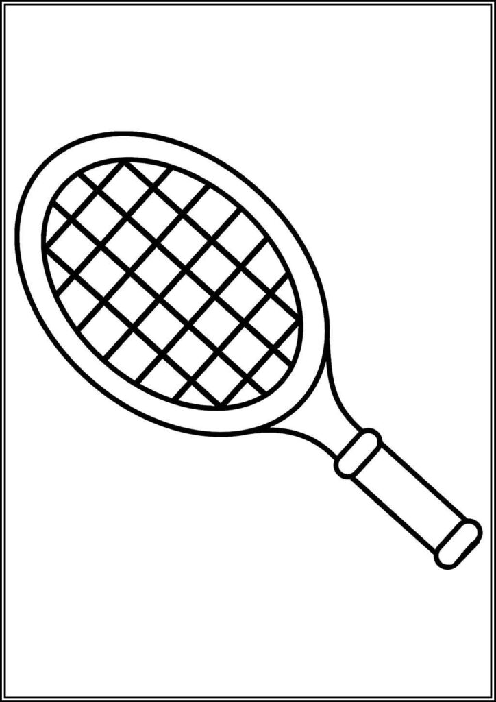 Kolorowanki Tennis Do Druku Za Darmo W Pdf