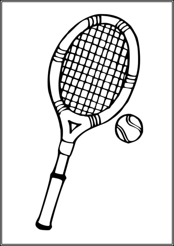 Kolorowanki Tennis Do Druku Za Darmo W Pdf