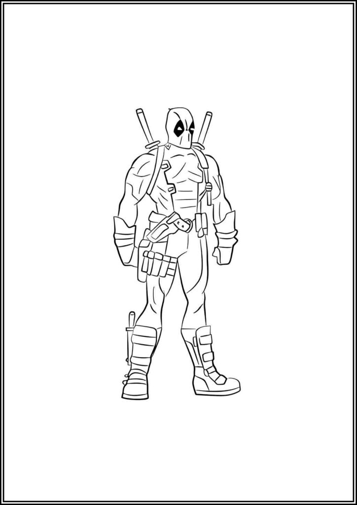 Kolorowanki Deadpool Do Druku Za Darmo W Pdf