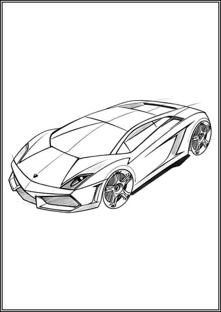 Kolorowanki Lamborghini Do Druku Za Darmo W Pdf