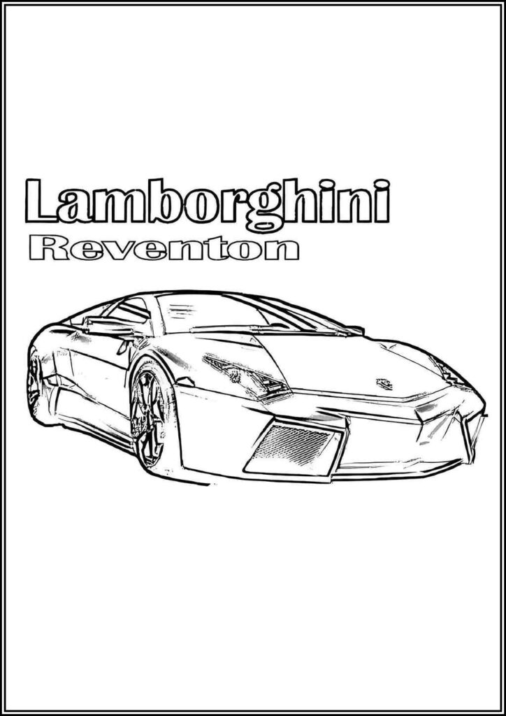 Kolorowanki Lamborghini Do Druku Za Darmo W Pdf