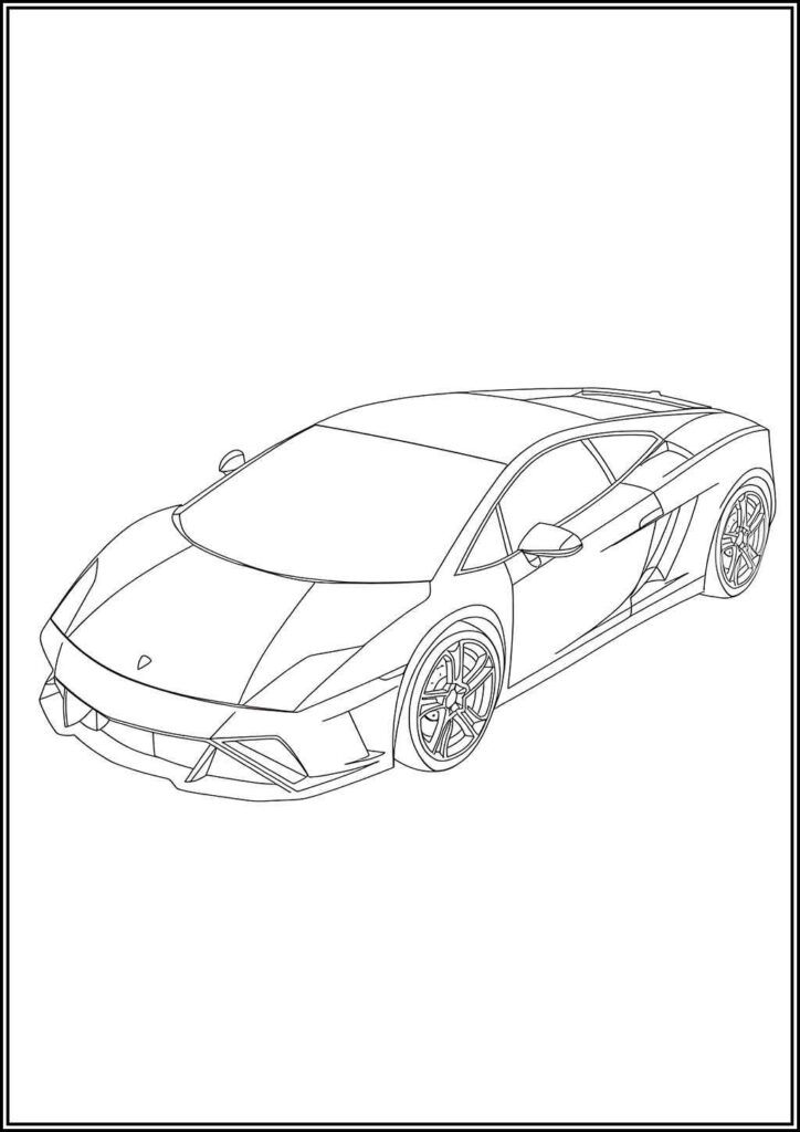 Kolorowanki Lamborghini Do Druku Za Darmo W Pdf