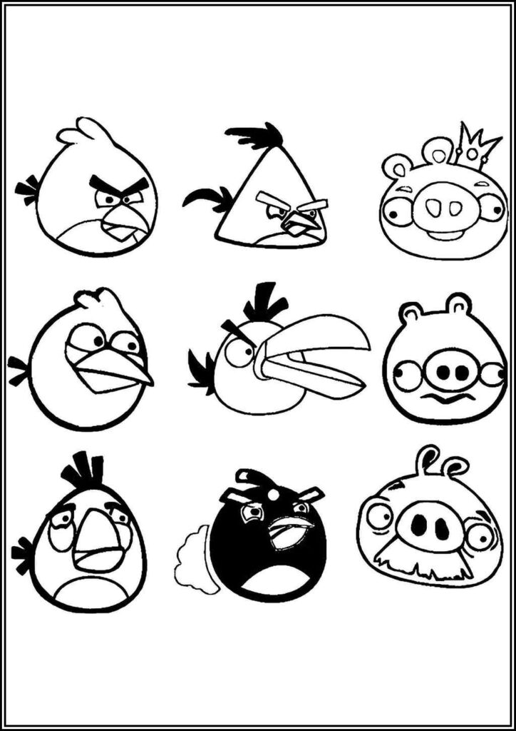 Kolorowanki Angry Birds Do Druku Za Darmo W Pdf