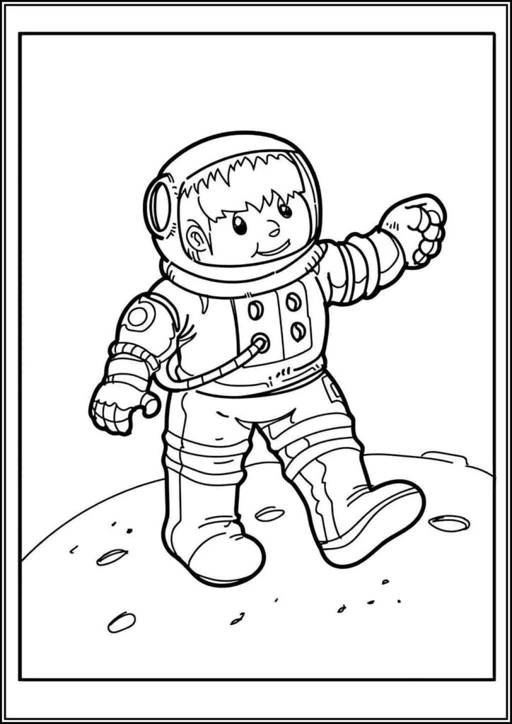 Kolorowanki Astronauta Do Druku Za Darmo W Pdf