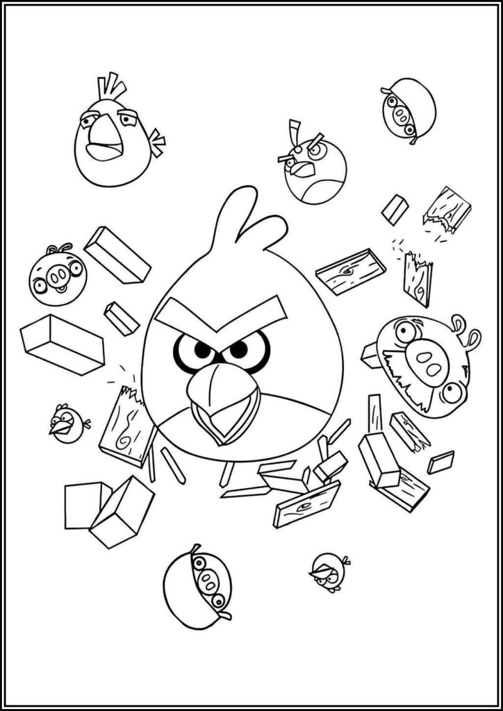 Kolorowanki Angry Birds Do Druku Za Darmo W Pdf